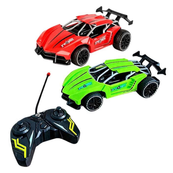 Carrinho de Controle Remoto Infantil Esportivo Alta Velocidade Carro RC Recarregável com Controle