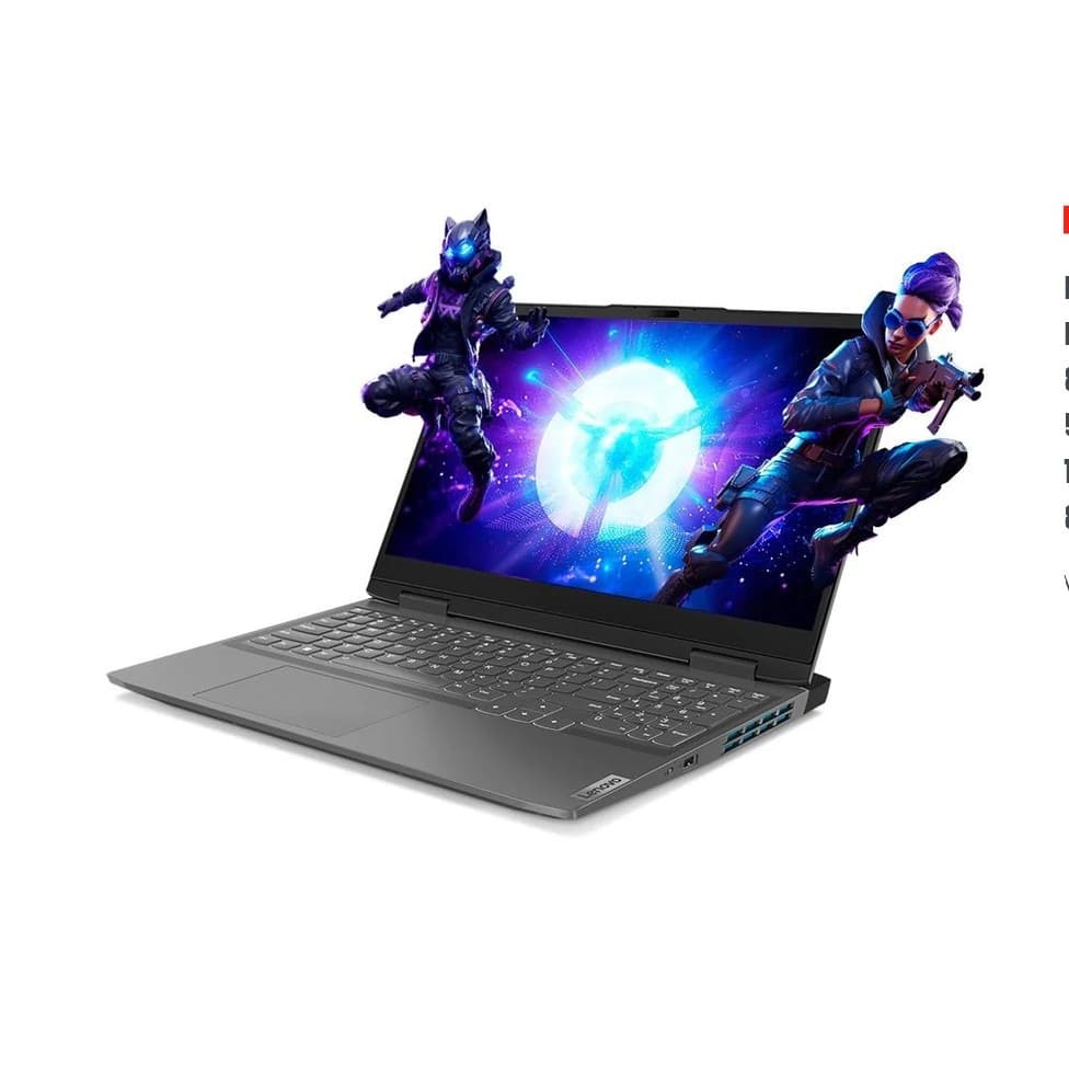 Notebook Gamer Lenovo LOQ, Intel Core I5-12450H, 16GB RAM, RTX 2050 4GB, SSD 512GB, Tela 15.6" Full HD, W11 - 83EU0000BR