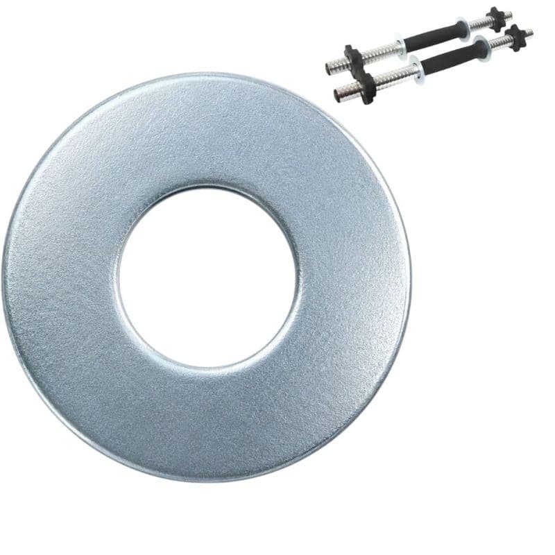 Arruela Halter barra de academia Galvanizada 25 mm anilha  4 UN