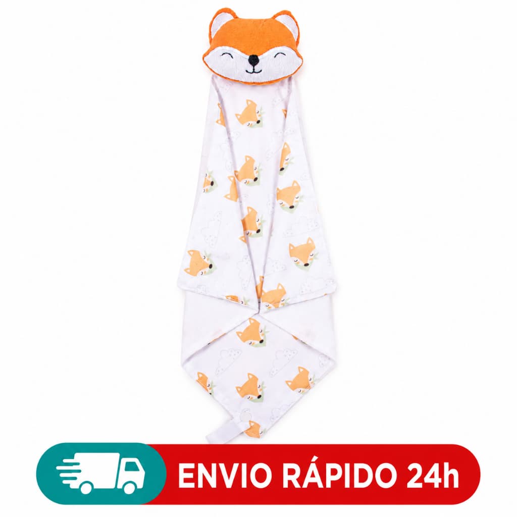 Naninha Bebê 3 em 1 com Porta Chupeta  Paninho de Boca Algodão  Conforto Recém Nascido Roupa de bebe