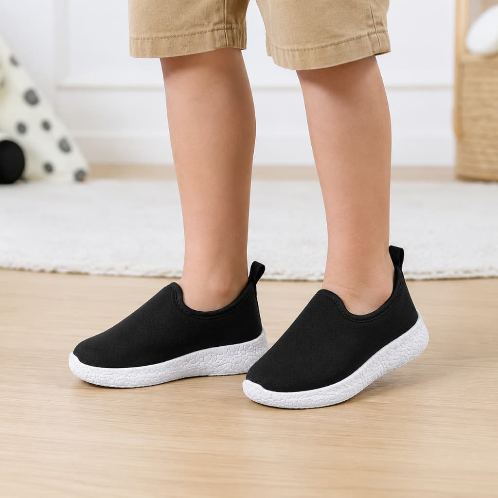 Tênis Infantil Slip On Confortável Leve Antiderrapante Escolar Casual Menino Menina Para Brincar Dia a Dia Calçado Macio