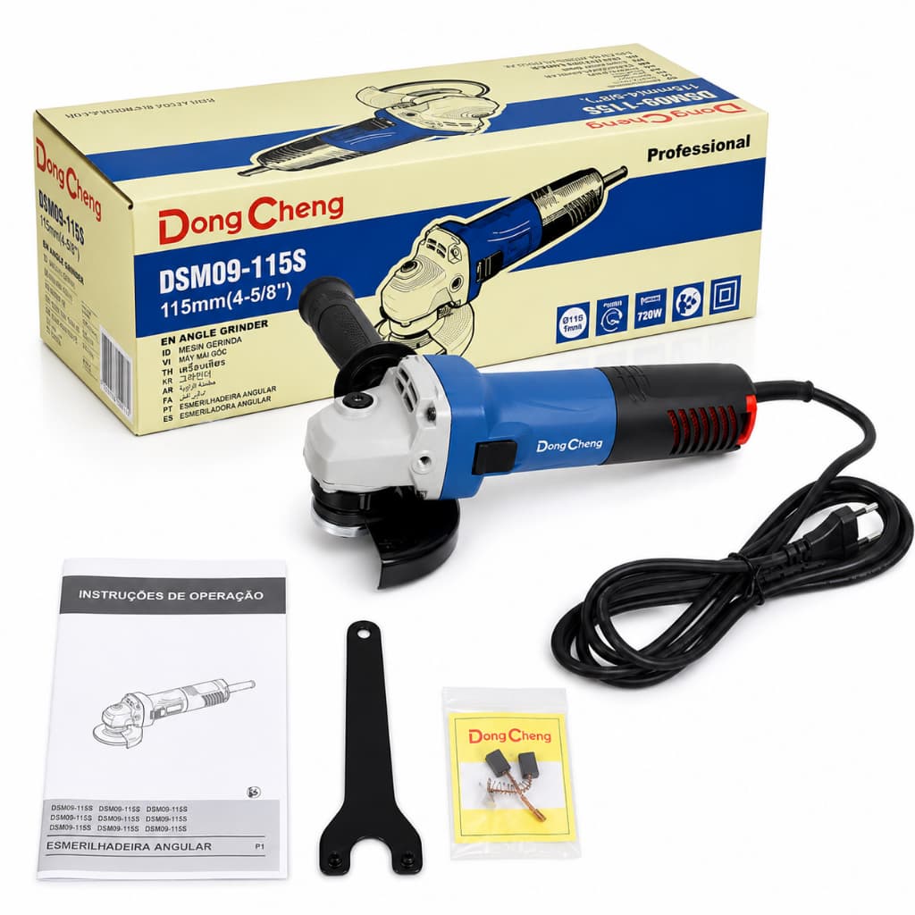 Esmerilhadeira Angular Dong Cheng 800W 4.1/2 115mm DSM09-115S 220V Profissional