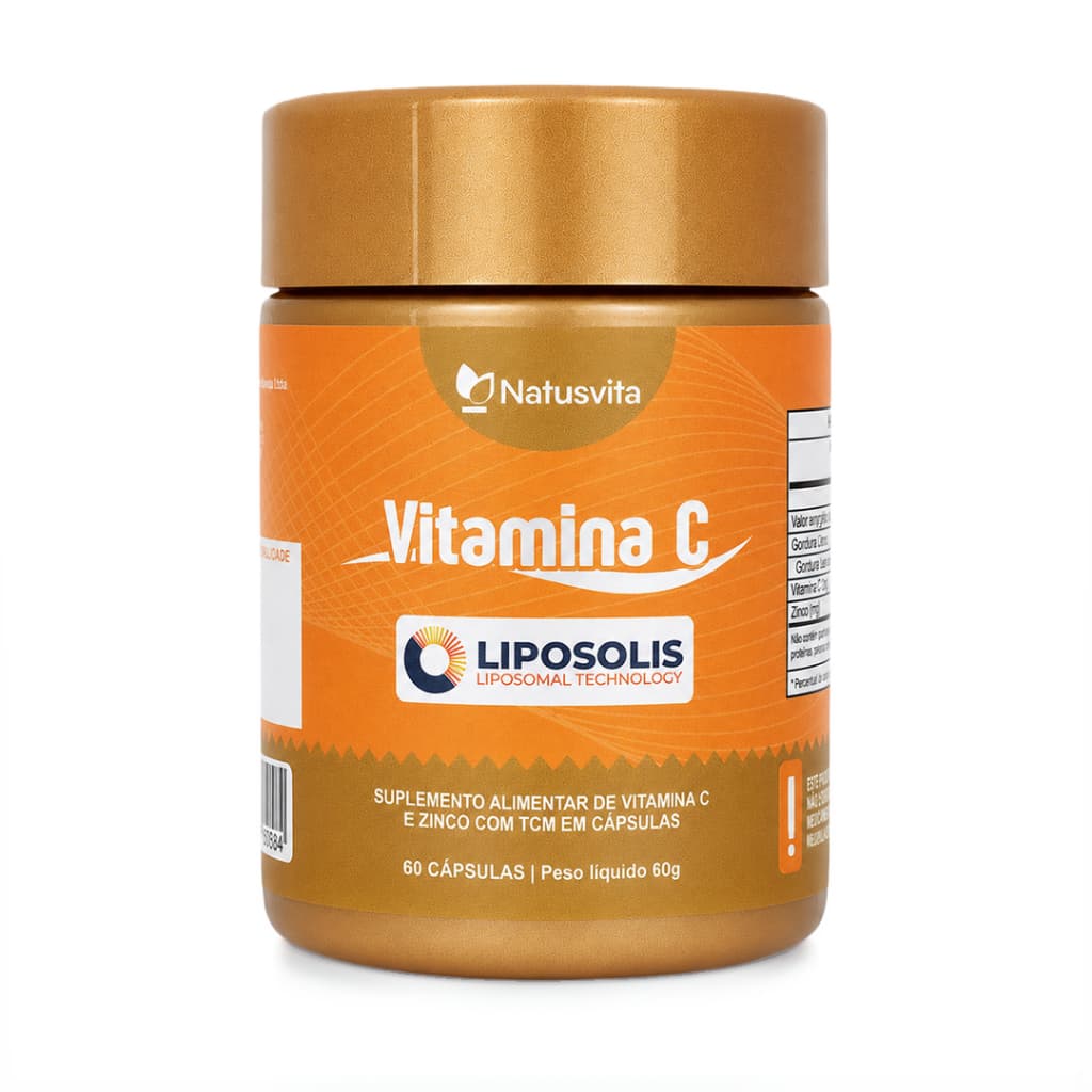 Vitamina C Lipossomal Com TCM E Zinco. Cápsulas Softgel
