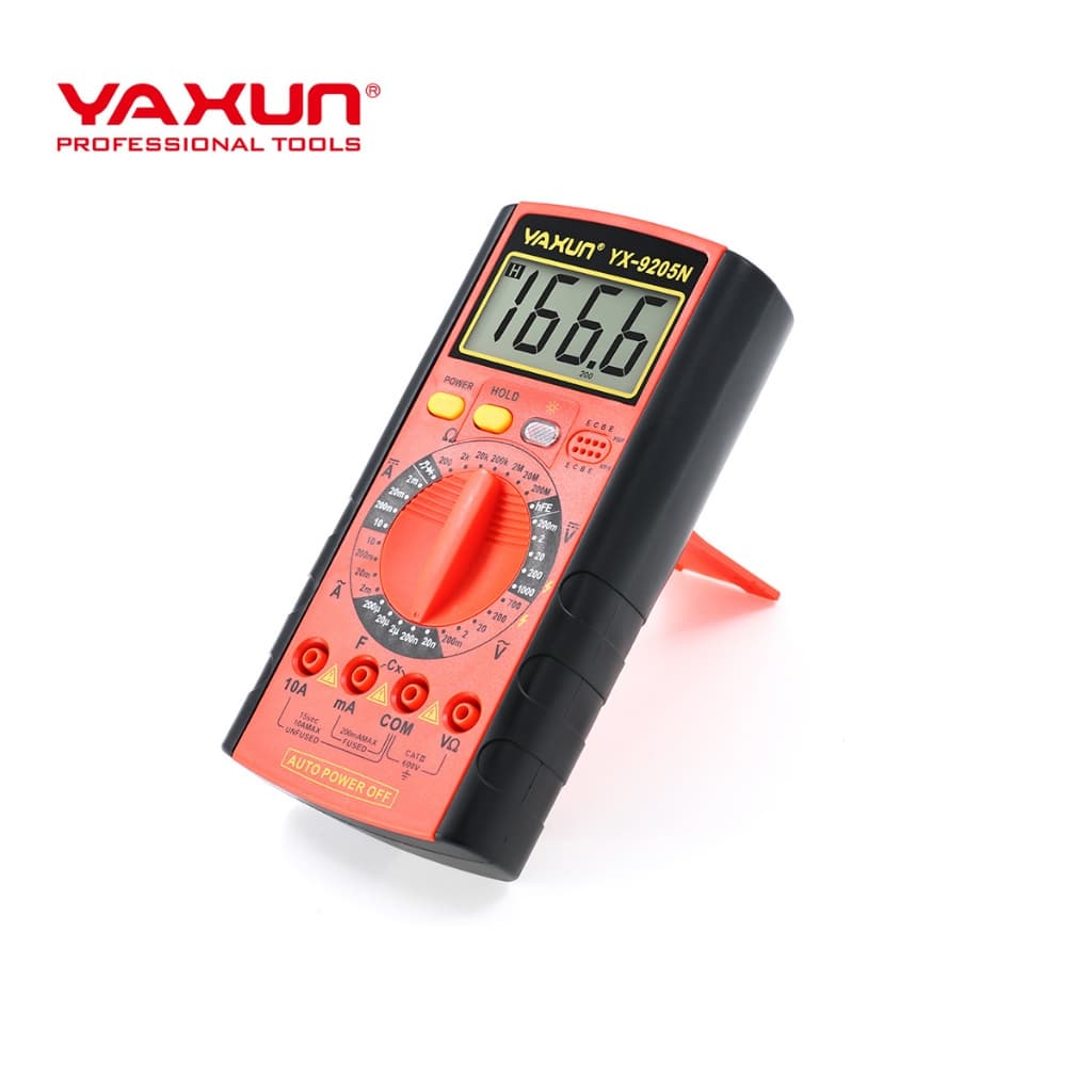 Multímetro Digital Yaxun YX-9205N Com Beep E Aviso Sonoro