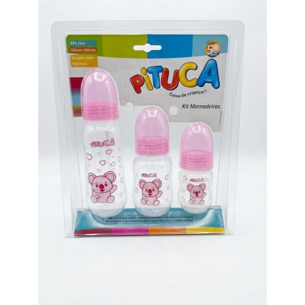 Kit Mamadeiras Bico Redondo Silicone Premiu