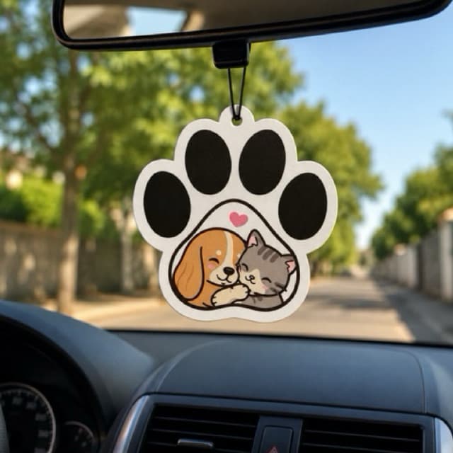 Kit 3/5 Aromatizante cheirinho de carro Aromatizador odorizador automotivo - Cachorro e Gato