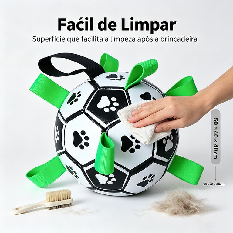 Bola de Futebol para Cachorro, Brinquedo Resistente a Mordida, Brinquedo de Auto‑entretenimento para Border Collie, Labr