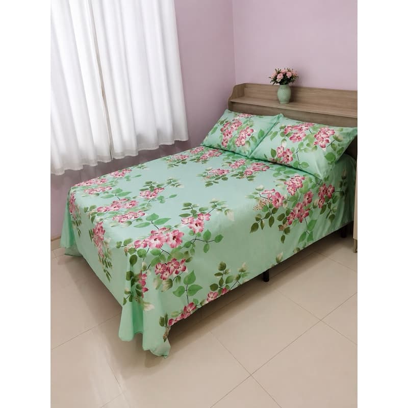 Jogo de Cama PREMIUM💎 • Estampado – Poliéster•Toque de Seda•Casal e queen•Envio rápido 🛍️✅✨la