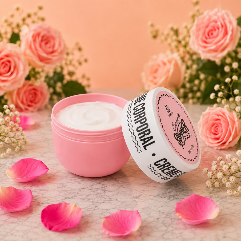 Creme Corporal Cream Summer JummyJu 230g – Loção Hidratante para Pele Macia e PerfumadaCreme Corporal Cream Summer Jummy