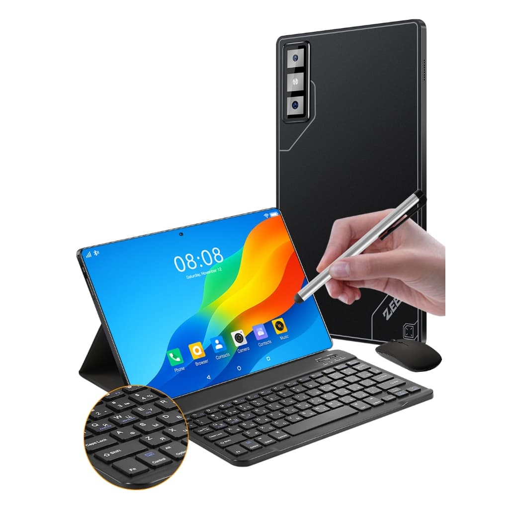 New Tablet  Wi-Fi Chamadas via SIM Android 15 11.6  16GB RAM+512GB GPS Suporta Cartão de Memóriapara Estudo e Jogos