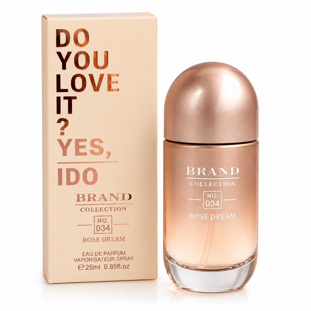 Perfume Feminino 25ml Rose Dream Inspiração Importado Floral Frutado Marcante Elegante Brand Collection