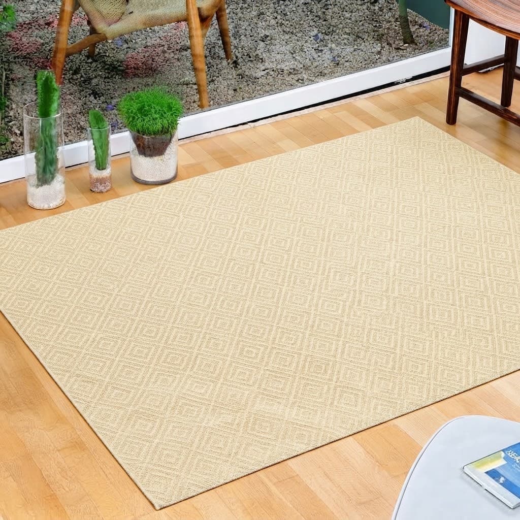 Tapete para Sala e Quarto Sisal 2,00x1,50m Antiderrapante Sem Pelos