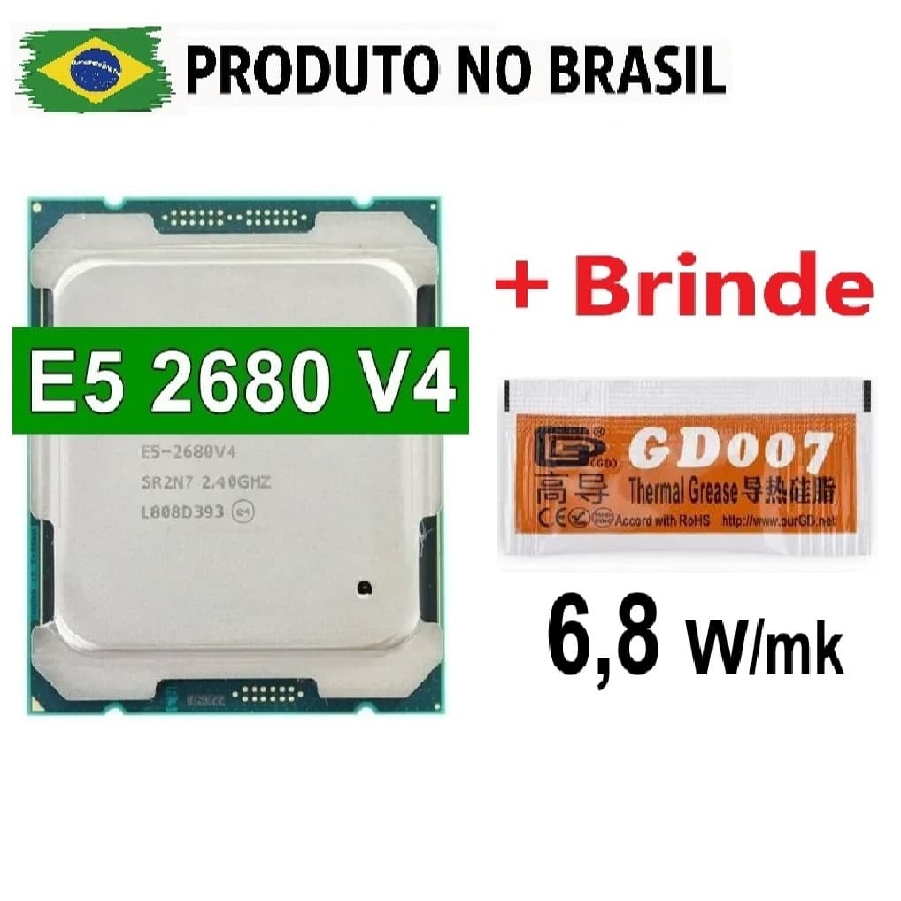 Processador Intel Xeon E5 2680 v4 - 14 núcleos - 28 threads – 2,4 GHz