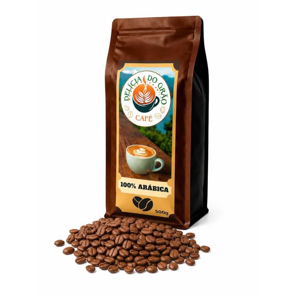 1kg - Café Moído ou em Grãos - TORRA MÉDIA - CAFÉ DELÍCIA DE GRÃO - TIPO EXPORTAÇÃO - 100% ARÁBICA - Gourmet