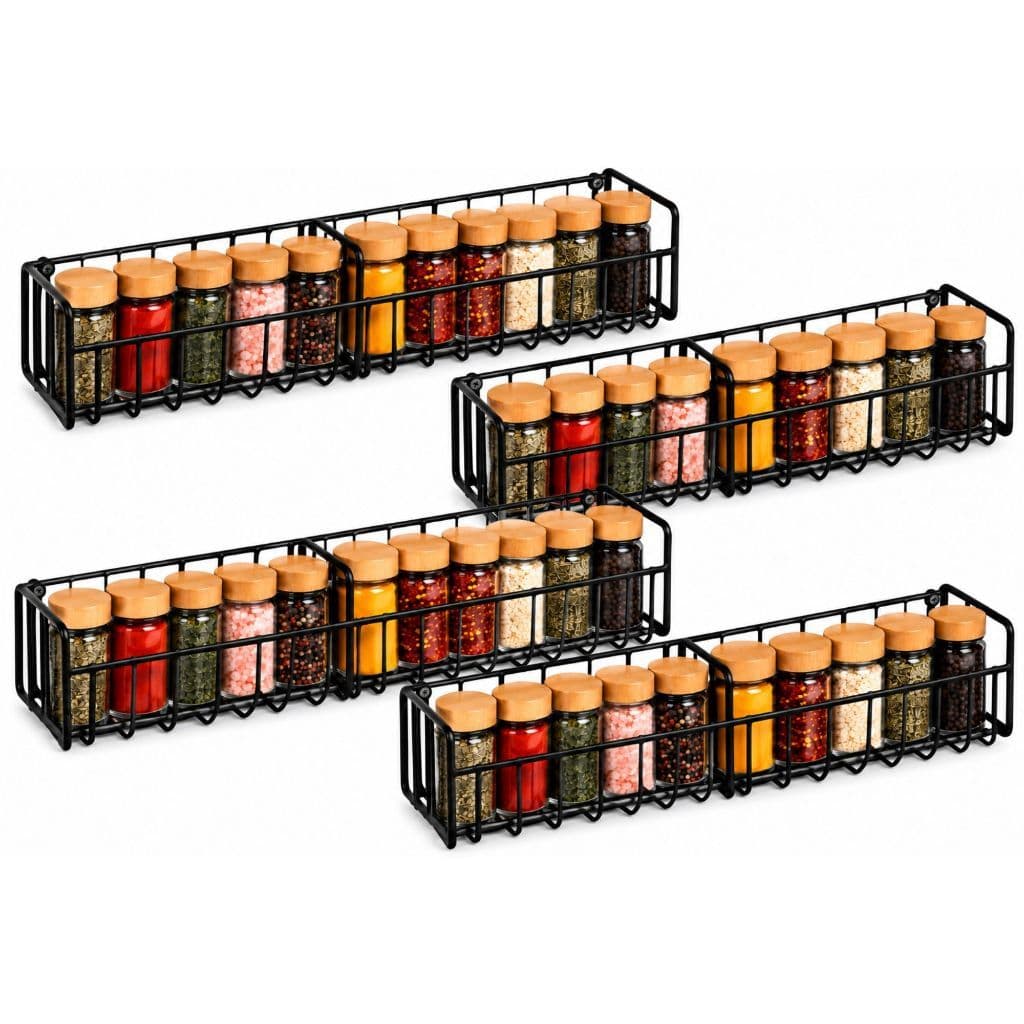 Kit 4 Cesto Organizador Multiuso De Parede Cozinha Banheiro