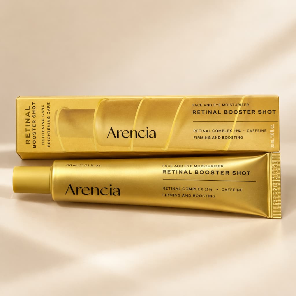 Creme Arencia Retinal Booster Shot | Retinal + Bakuchiol + Ácido Hialurônico | Creme Facial Anti-idade