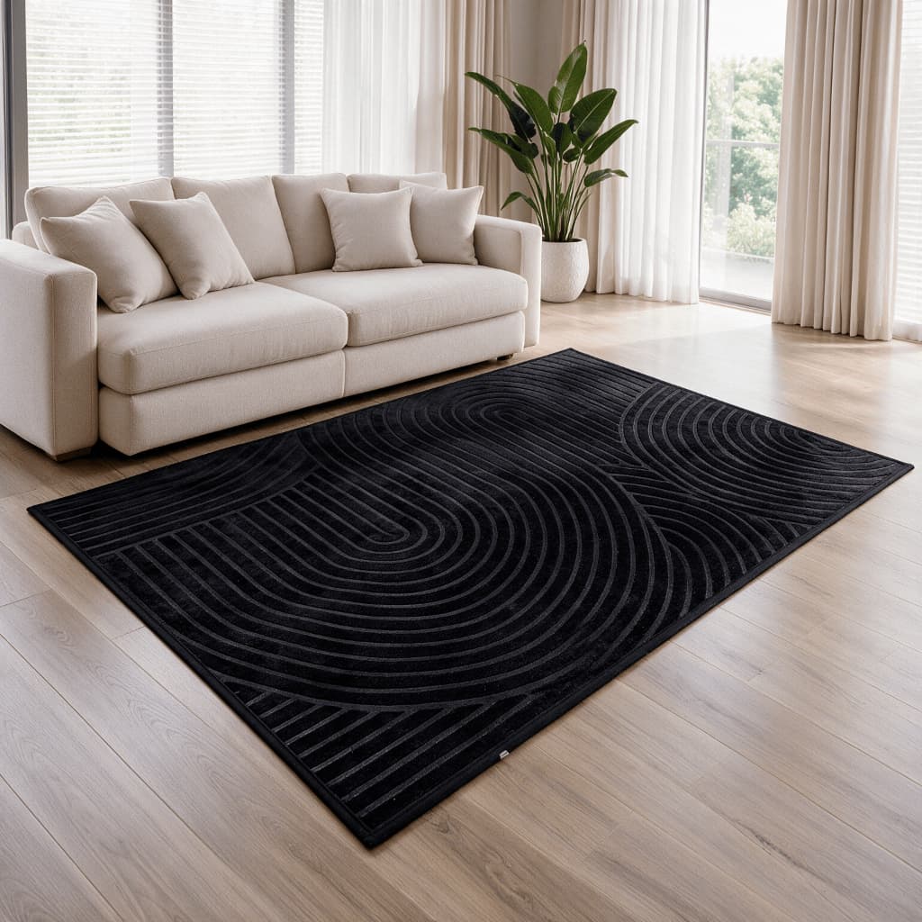 Tapete Itália Grande para Sala de TV 2,00x1,40m Luxo Macio Antiderrapante Decorativo Quarto Sala de Jantar