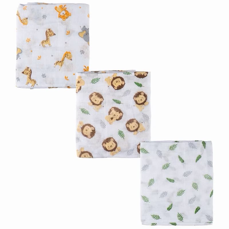 Kit 3 Toalhas Fraldas Super Absorvente Bebê 100% Algodão Enxoval