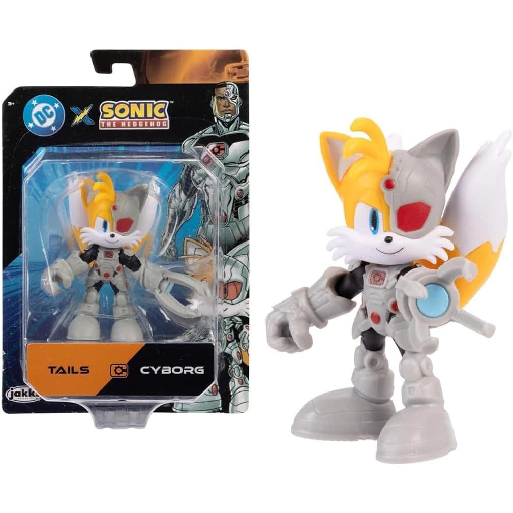 Boneco Articulado Shadow Tails Cyborg De 12cm - Sonic Warner