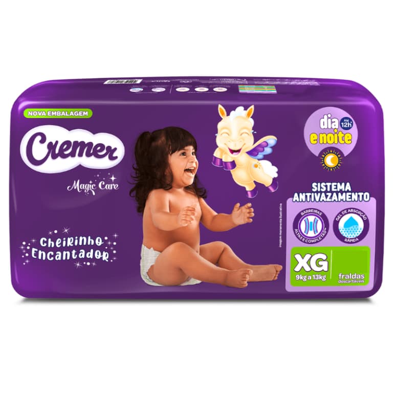 Kit Fraldas Cremer XG 50 Unidades - Cremer