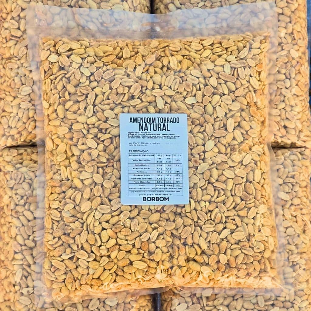 2KG Amendoim Torrado 100% Natural Fit Saudavel - Envio Rapido