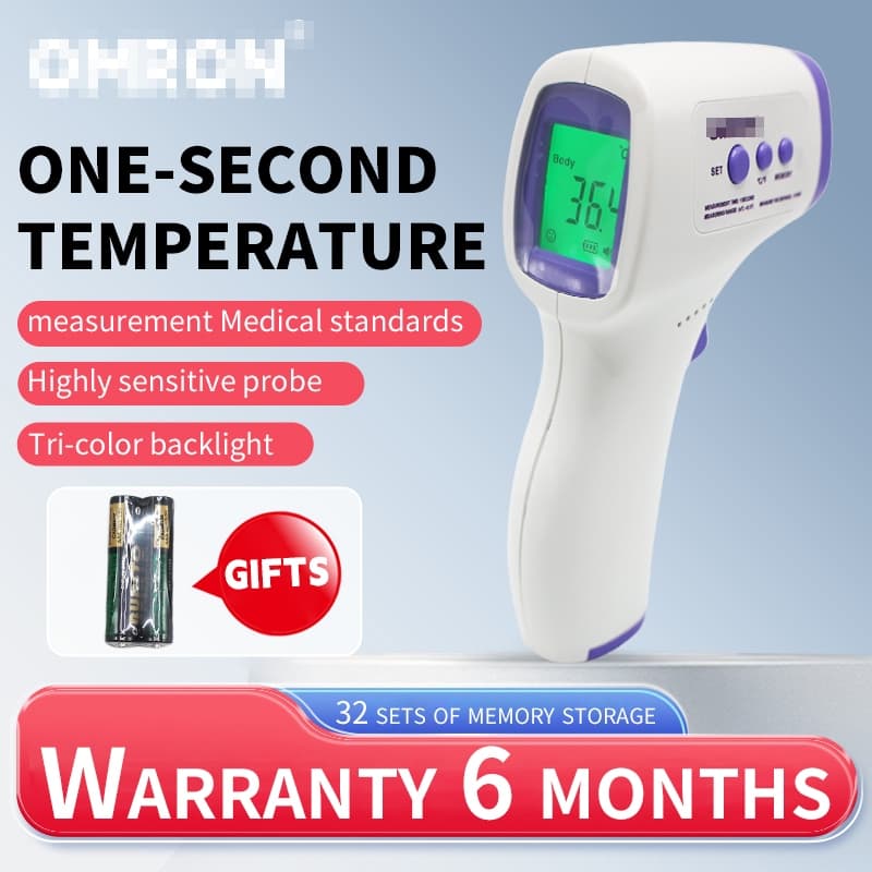 OMRON Precise Non-Contact Infrared Thermometer Forehead Temperature Measurement LCD Digital