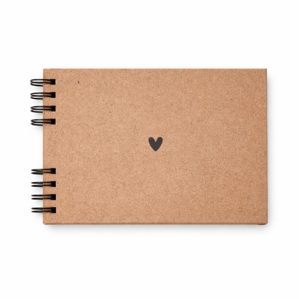 Álbum Scrapbook A5 Kraft 180g Capa Dura Colagem Fotos Lettering Presente Criativo Namorado Romântico