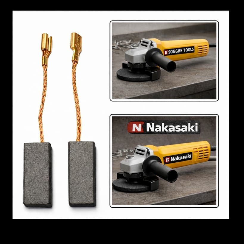 Escova De Carvão Para Esmerilhadeira Nakasaki Songhe Tools Top Da Categoria Oferta!!