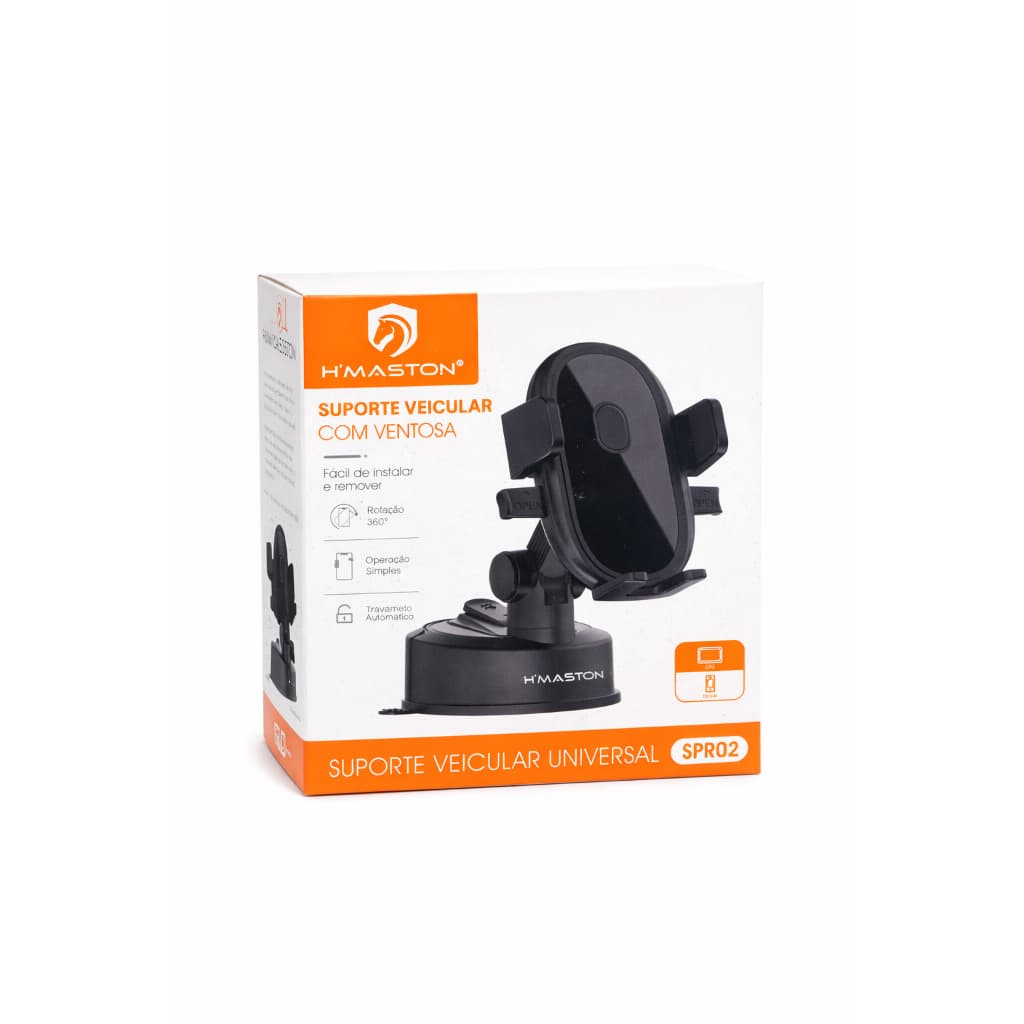 Suporte Celular Carro Veicular Trava Anti Queda 360º Universal Ajustável BMG-52 SPRO2