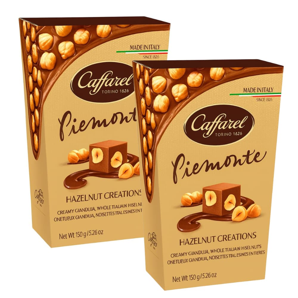 Kit 2 Caixas Chocolate Caffarel Piemonte 150g – Importado Italiano Premium com Avelãs Inteiras