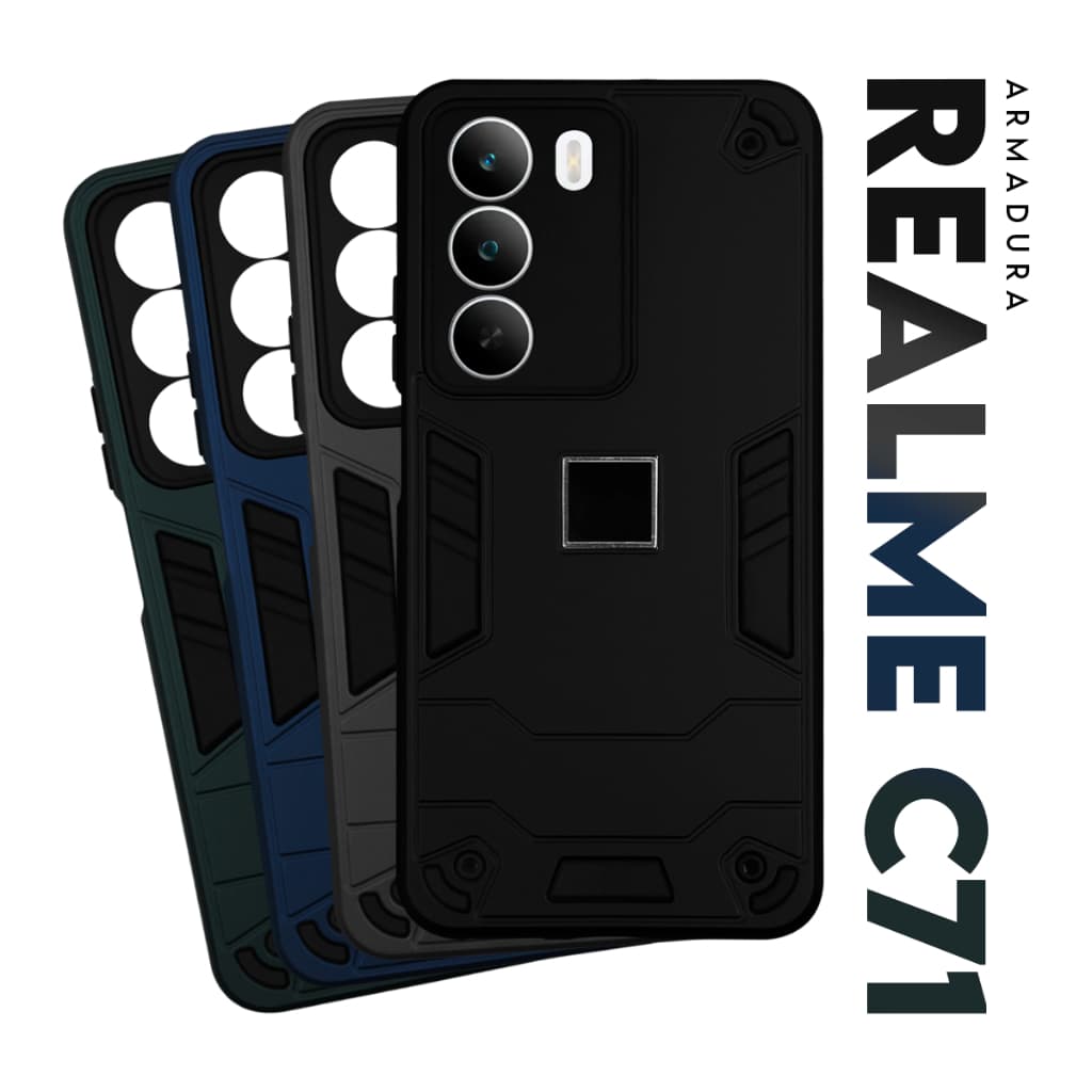 Capa Capinha Case Armadura Militar para Realme C71 4g C73 tela 6.67 Premium Protetora Resistente Anti-Impacto Anti-Shock