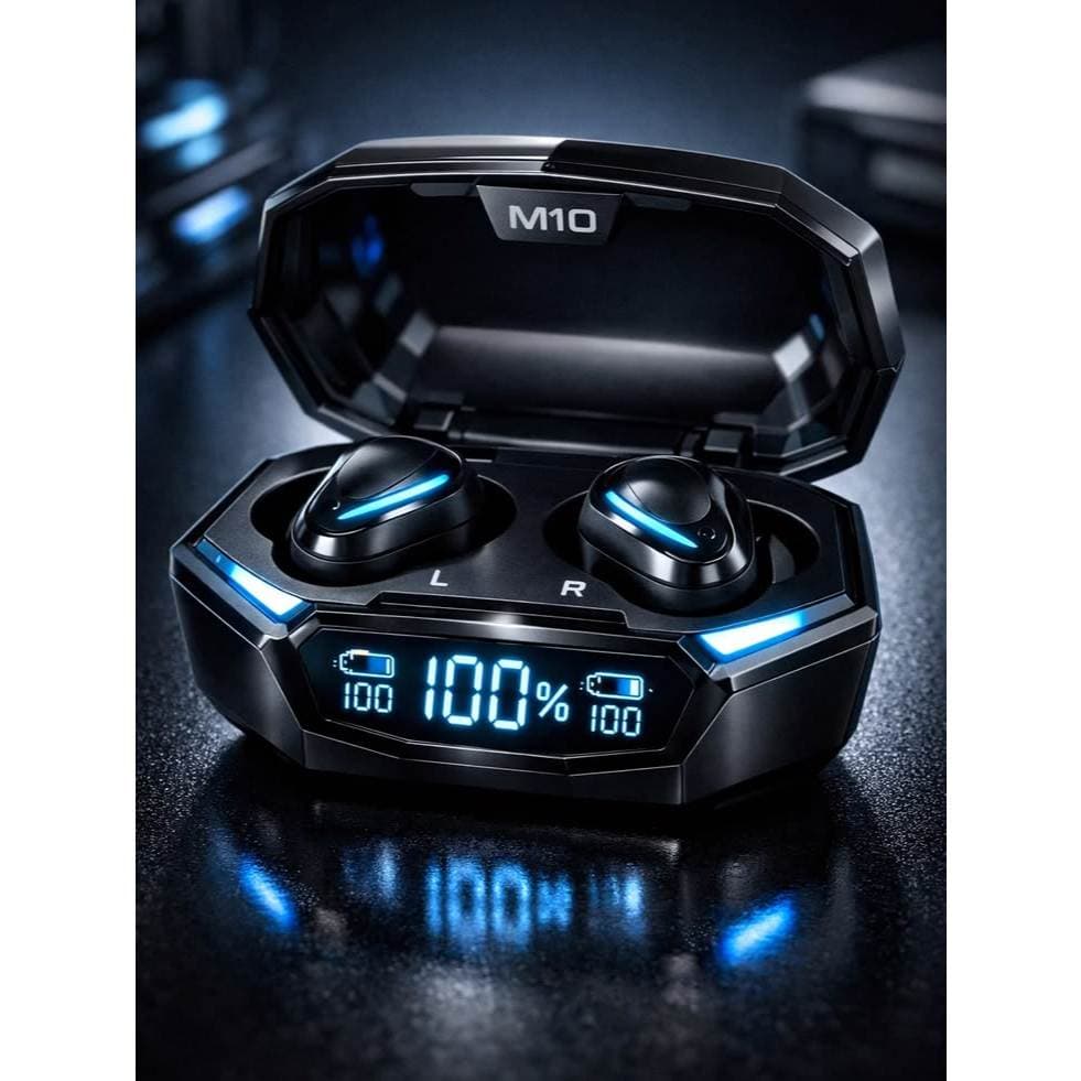 Fone Bluetooth M10 TWS 5.3 Fone Bluetooth M10 TWS 5.3 Sem Fio Power Bank Display LED Som HDSem Fio Power Bank Display LE
