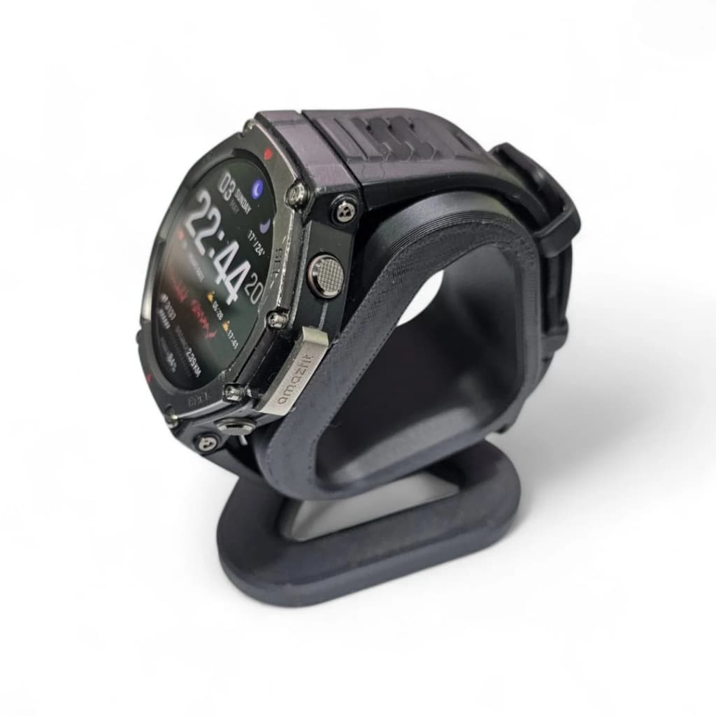 Suporte Base Carregador Amazfit T-Rex 3 | Dock Stand Relógio Smartwatch | Organizador Mesa