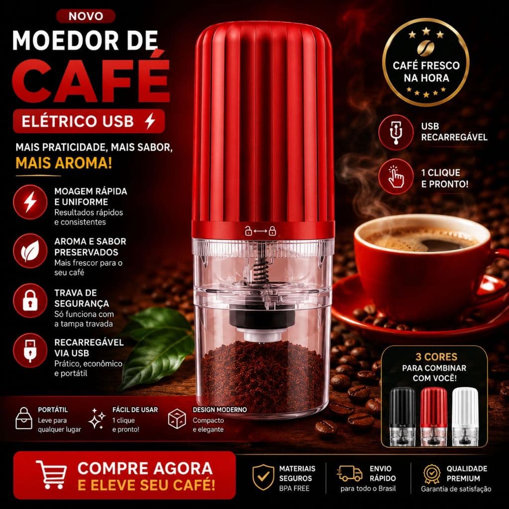 Moer Café Moedor de Grãos Elétrico Doméstico Portátil Moedor de Café em Grãos
