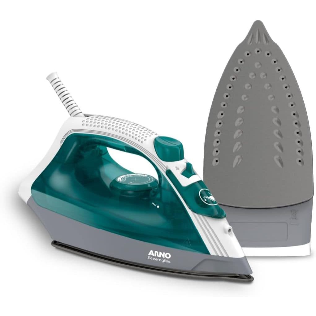 Ferro a Vapor Arno Steamgliss com Base Antiaderente, 1200W, Verde, FSGP ( FV1920B2 )