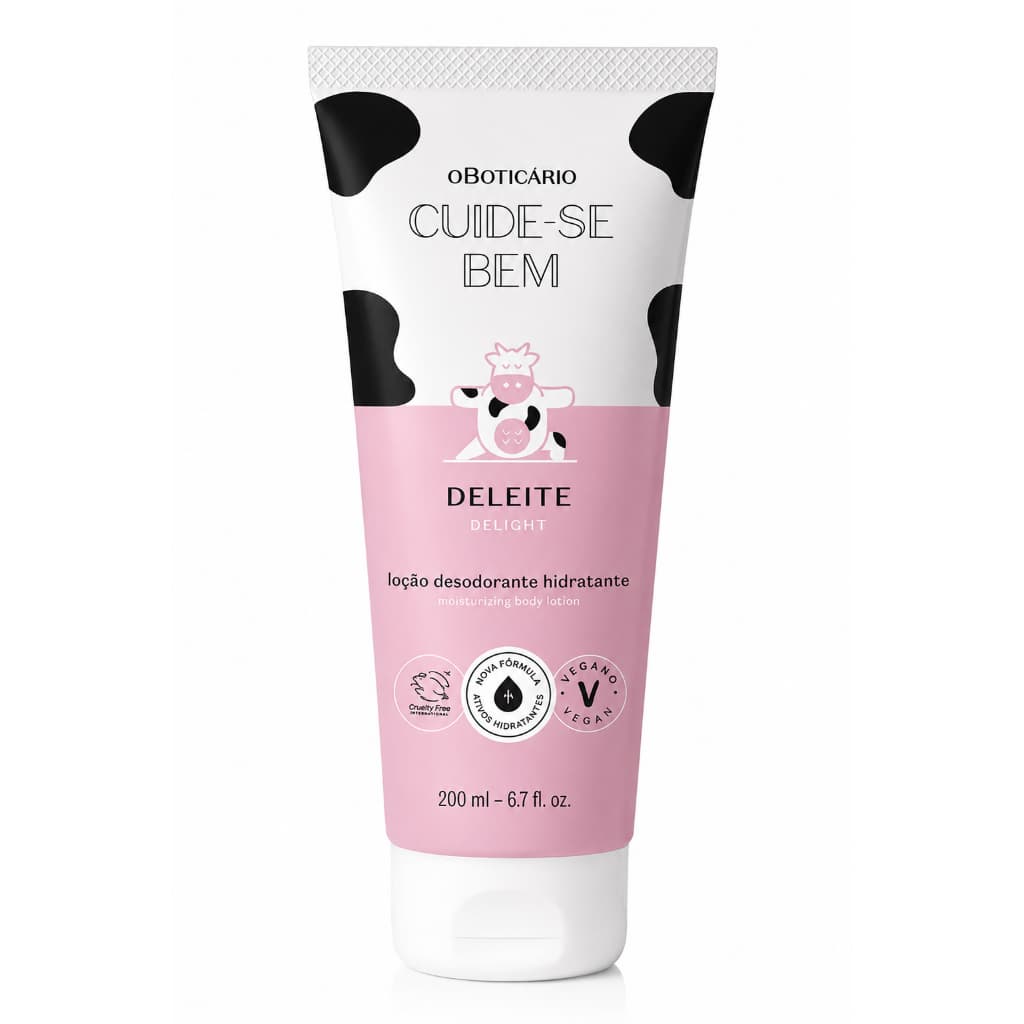 hidratante corporal feminino, loção hidratante boticário, cuide se bem deleite, creme corporal cheiroso,