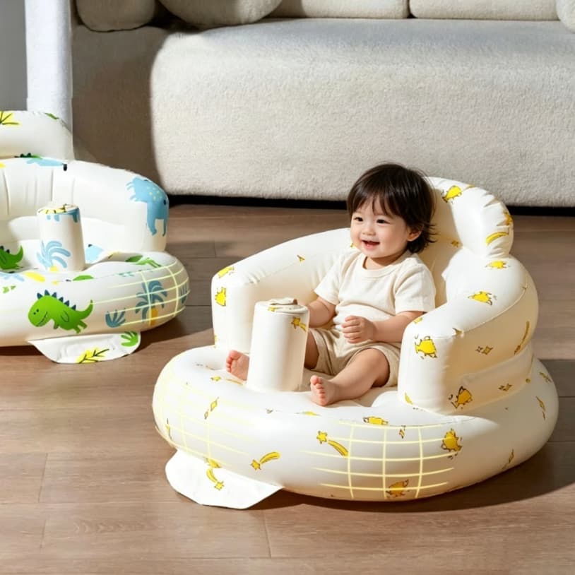 Pressione o assento inflável automático Do Bebê Do Sofá Do Bebê Para Girafa Lugares