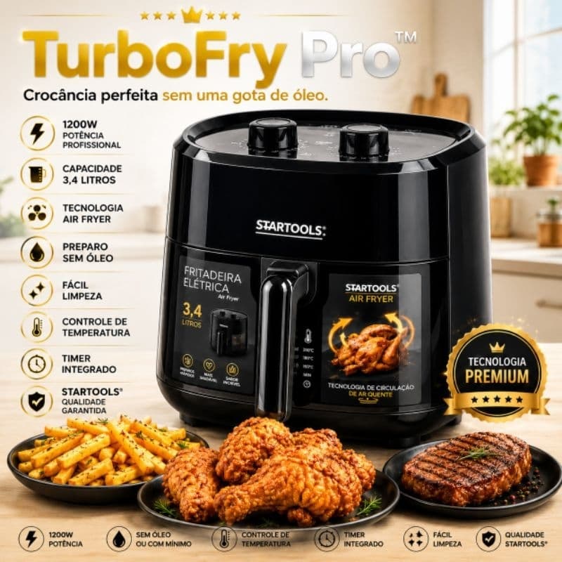 Fritadeira Air Fryer 34 Litros 1200w Cozinha Saudavel Sem Oleos Electrica 220v
