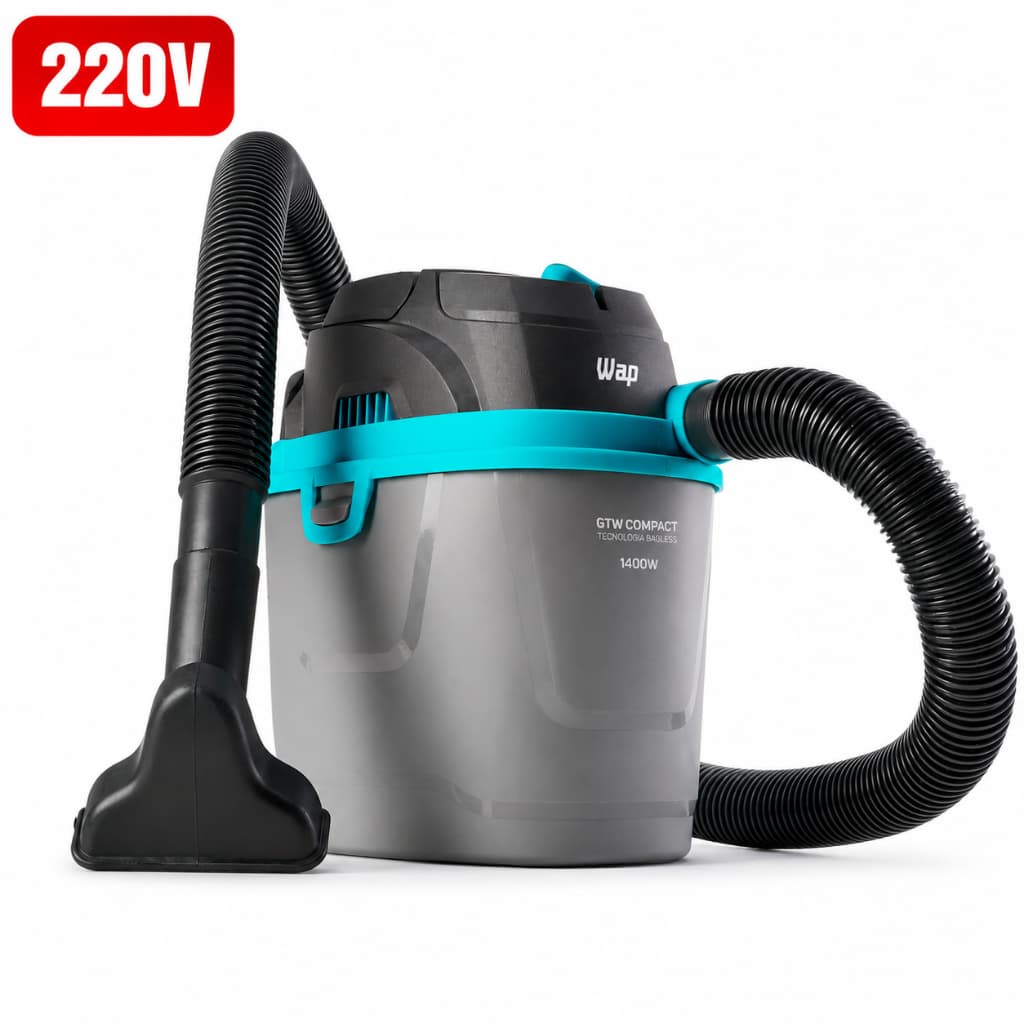 Aspirador Wap GTW Compact 1400W 5,5 L Pó/Água e Filtros Laváveis - 220V