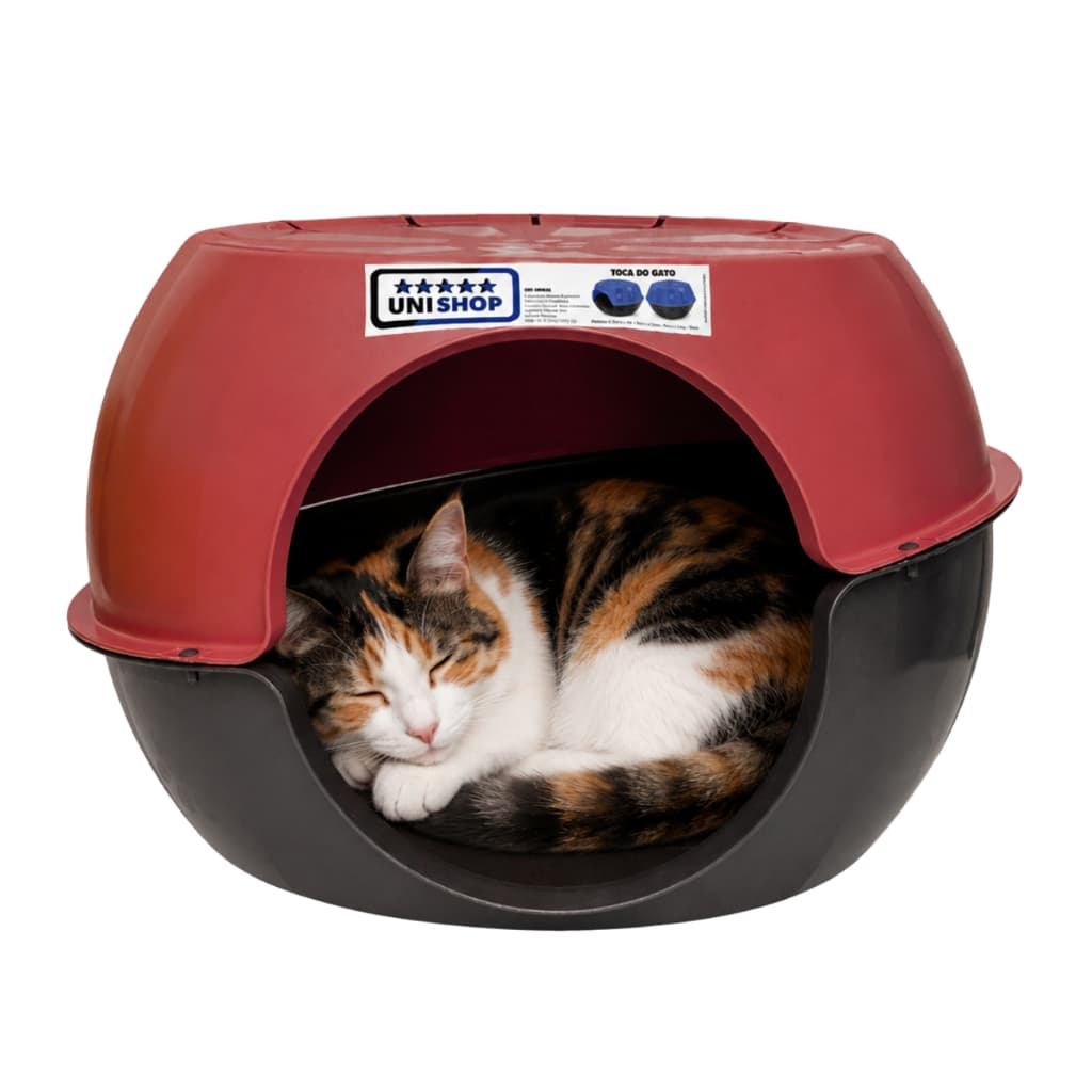 Casa Para Gatos Cama Toca Confortável Gatos Unishop Aconchegante Espaçosa