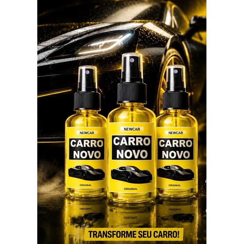 Kit Aromatizador de Carro Ambiente Cheiro de carro novo