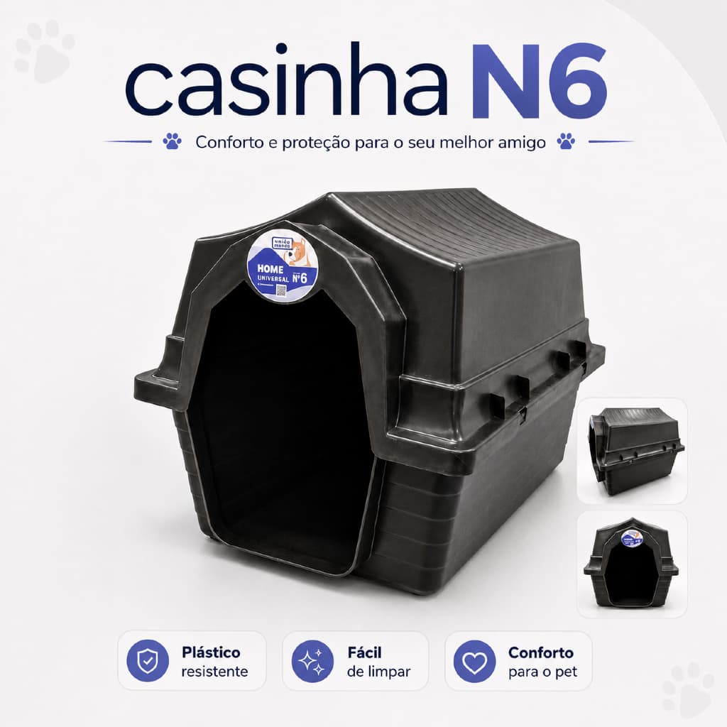 Casinha Para Cachorro N6 Médio e Pequeno Porte Casinha De Cachorro