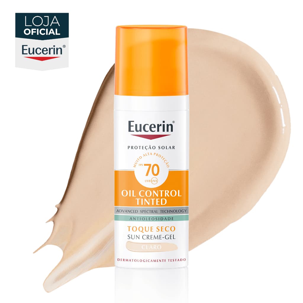 EUCERIN Protetor Solar Facial Oil Control Cor Clara FPS 70 50ml