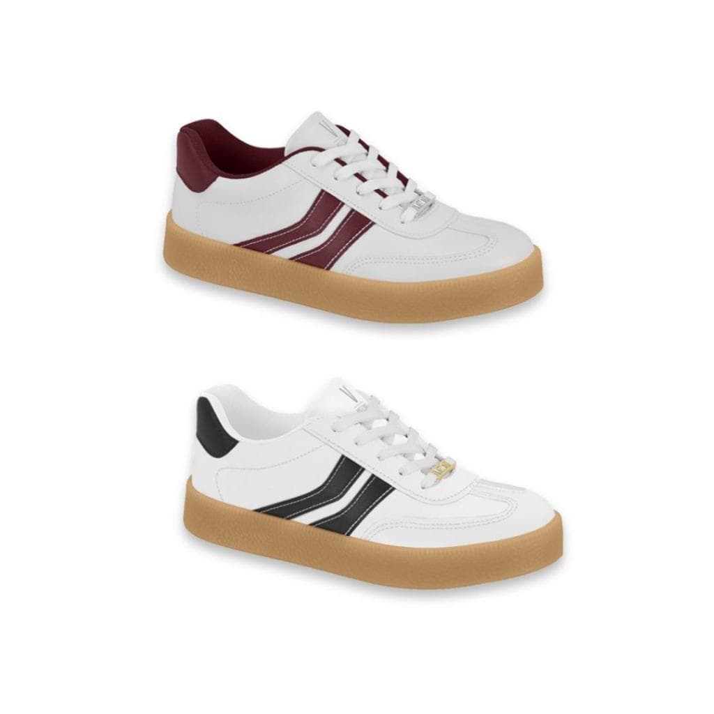 Tênis Calçados Vizzano Flatform Feminino Retrô Casual Solado Gomado Confortável Original