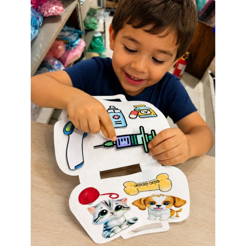 1 brinquedo educativo patrulha canina brinquedos criança  maleta veterinário brinquedo criança