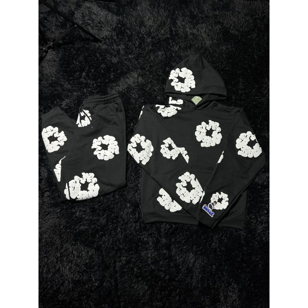 Conjunto Moletom Blusão Casaco Estampado  Streetwear Flores Novo! (Moletom e calça)