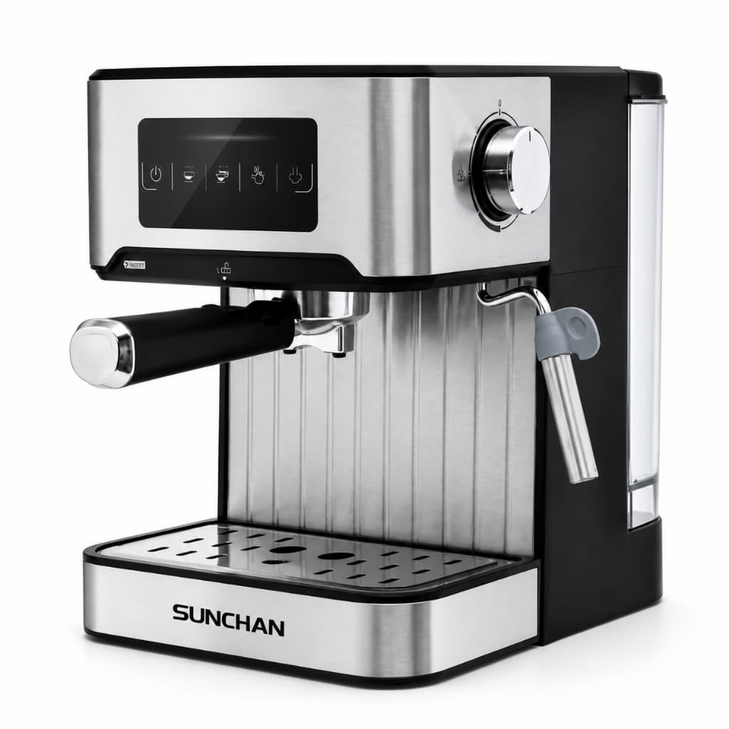 Cafeteira Expresso Sunchan Painel Digital 110V – Alta Pressão Profissional Expresso Forte e Cremoso Rápido