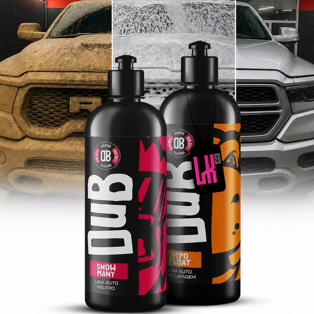 Kit Snow Many Hypo Float Dub Boyz Shampoo Lava Carro Moto Sujeira Pesada Pré Lavagem