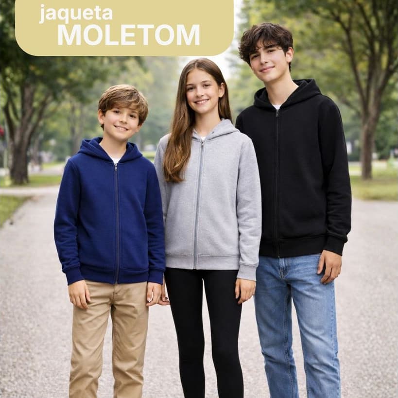 Blusa Moletom Flanelada Infantil Juvenil Agasalho Jaqueta Capuz Ziper - 10-16