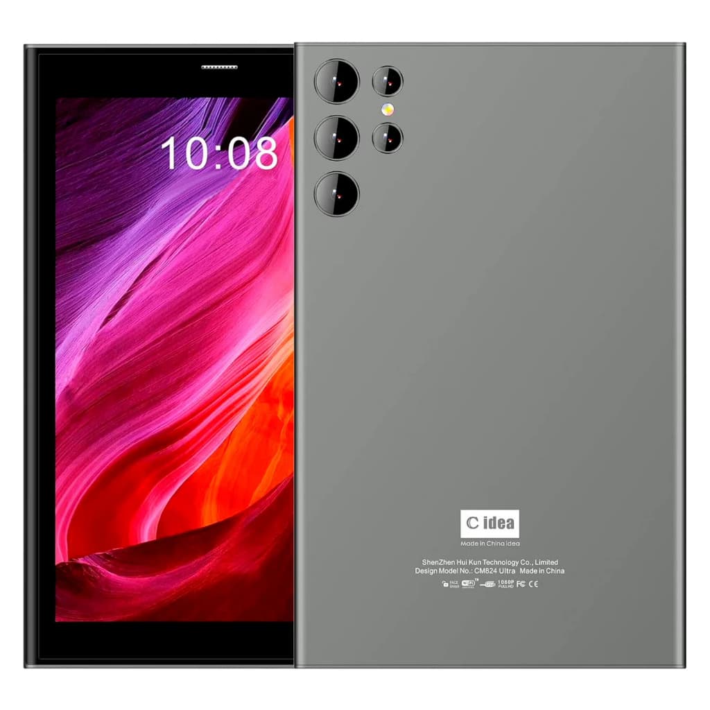 Tablet C Idea CM824 Ultra Tela 8" 512GB 8GB RAM - Black- Android 15- Bateria 8.000 mAh Completo Mousa/Caneta/Teclado